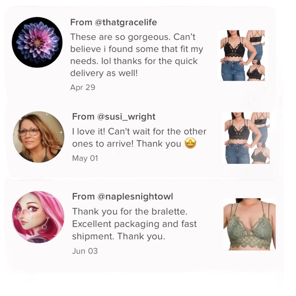 Plus Size Bralette Lace Top with Bra Pads- Cream Mauve - Picture 3 of 3